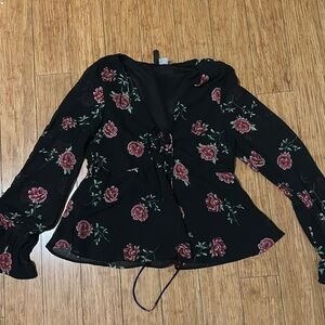 Floral Long Sleeve Top Size 6
